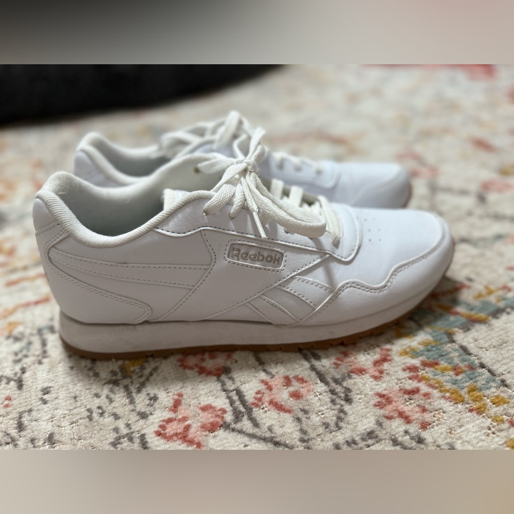 Reebok White Classic Leather Sneakers